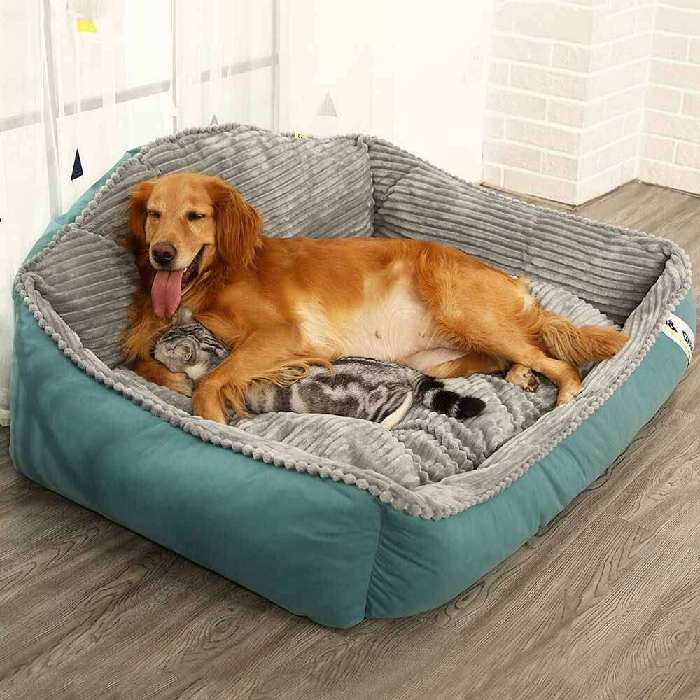 南啵丸狗窝冬季保暖大型犬可拆洗金毛宠物冬天沙发狗垫子四季通用狗狗