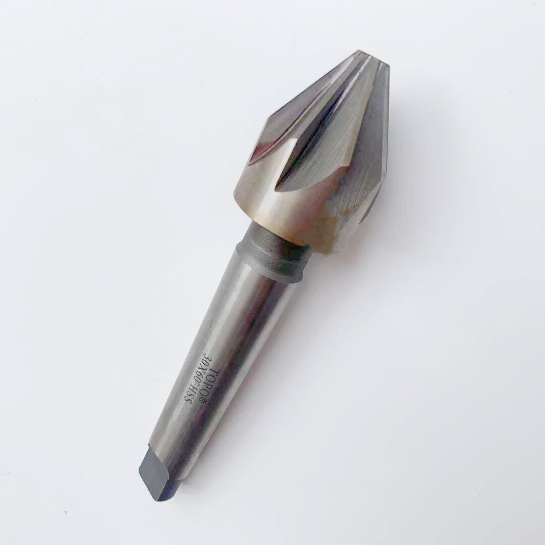 花悠 锥柄锪钻莫氏多刃扩孔倒角金属工业专用钻头60度90的20度 14x90