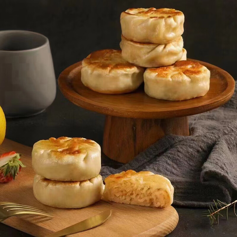 蜜叫西子团圆饼萝卜丝猪肉薄皮煎饼西施故里诸暨特产餐厅早餐点心10个