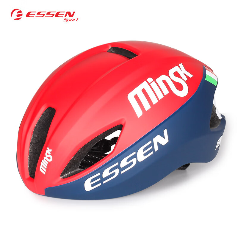 ESSEN SPORT领驰骑行头盔自行车公路头盔气动一体成型低风阻流线型骑行装备 亮蓝色 S/M(54-58)CM