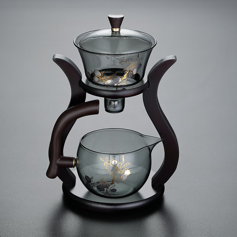 半自动冲茶器加厚耐热玻璃家用磁吸感应泡茶壶茶杯功夫茶具