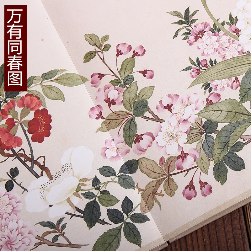 万有同春图 历代名家绘画 (清)钱维城 安徽美术出版社 16开折页长卷