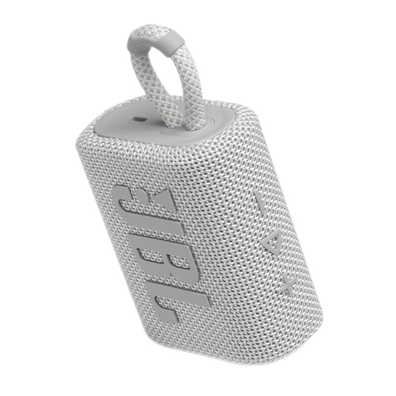 JBL GO3 音乐金砖三代 便携式蓝牙音箱 低音炮 户外音箱 迷你小音响 极速充电长续航 防水防尘 白色