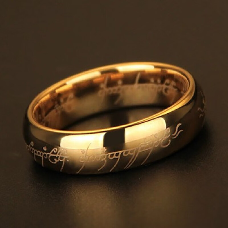 八角玫指环王戒指魔戒霸气男戒指男时尚潮男个性指环男配饰 指环王