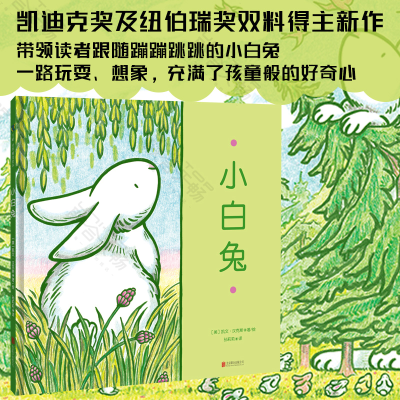 官方店 小白兔(3-6岁)绘本图书 凯迪克奖及纽伯瑞奖双料得主凯文