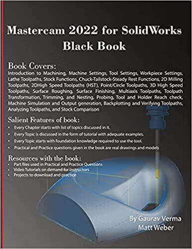 预订Mastercam 2022 for SolidWorks Black Book
