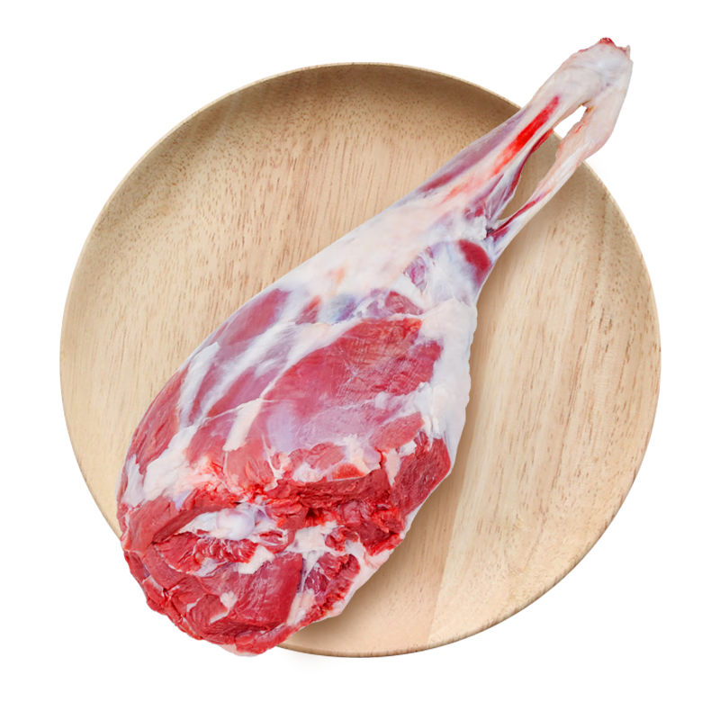 滩洋鲜生 宁夏滩羊 草饲羔羊后腿净重4斤 生鲜冷冻羊肉原切烧烤清炖送礼