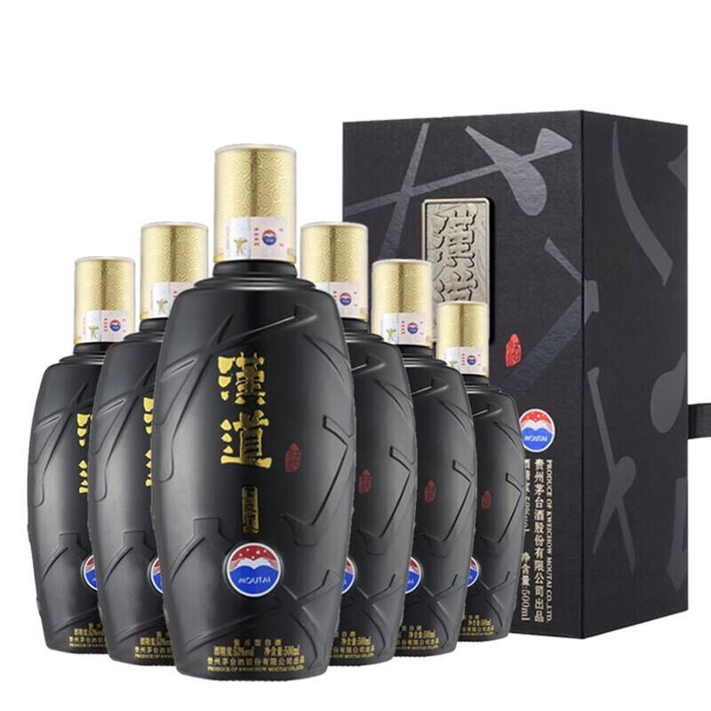 茅台2017年贵州茅台股份有限公司出品汉道酒酱香型白酒 53度 500ml 6
