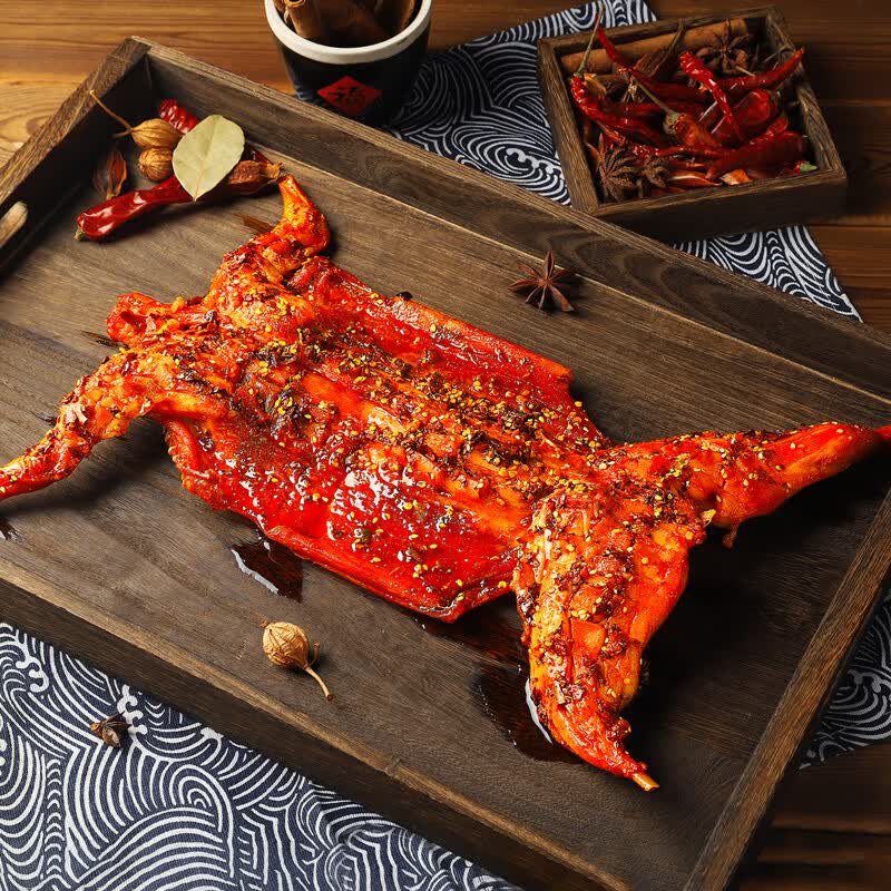 重荣手撕烤兔 香辣口味开袋即食整只 手撕烤兔(半只装)