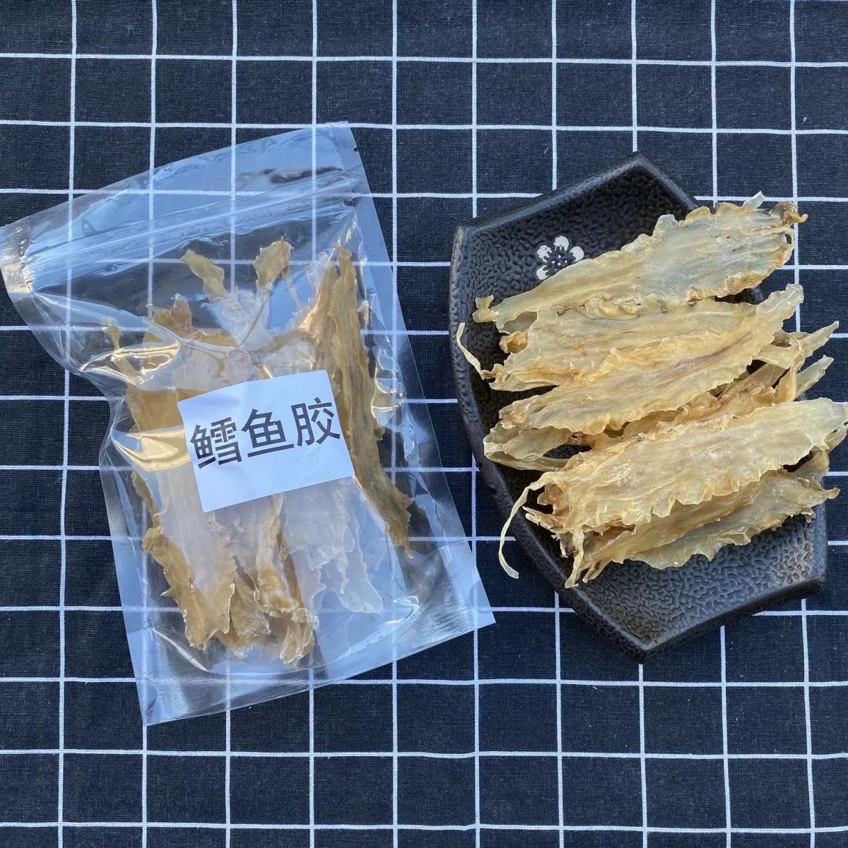 鳕鱼胶深海厚鱼胶花胶孕妇滋补鱼鳔肚补充气血胶原蛋白 20g 5条