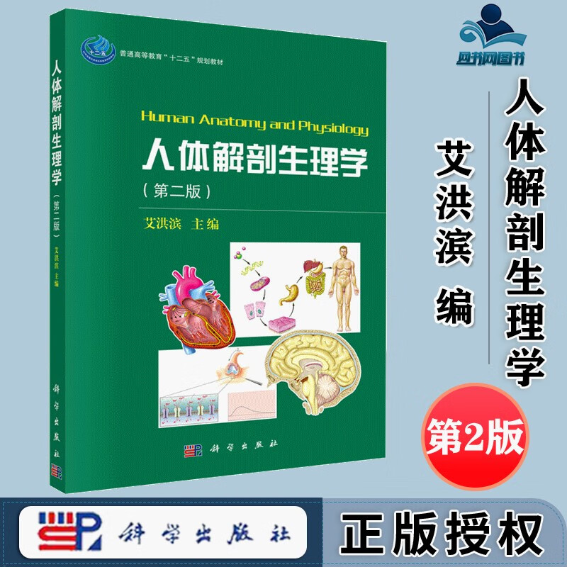 包邮 人体解剖生理学 第二版 第2版 艾洪滨 科学出版社 普通高等教育