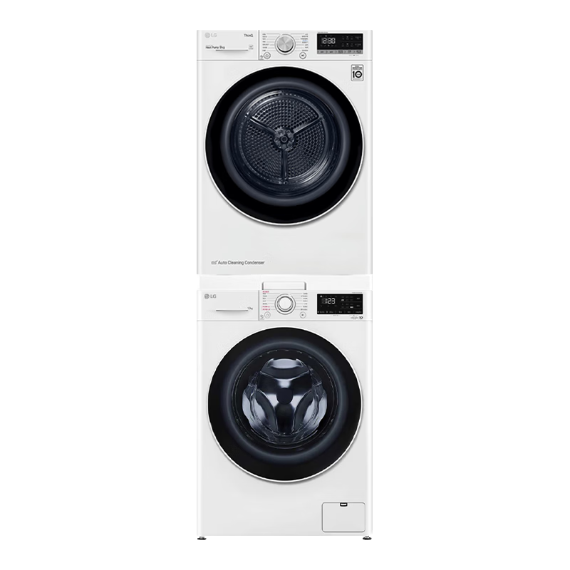 LG洗烘套装组合 全自动直驱变频滚筒洗衣机 10公斤热泵式烘干机干衣机RH10V3AV4W蒸汽除 【线下门店同款】11公斤洗衣机FY11WX4