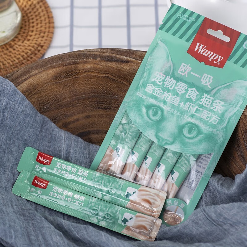 顽皮(wanpy)欧一吸猫条猫零食宠物零食成猫幼猫湿粮包猫咪流质零食
