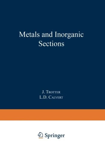 预订 metals and inorganic sections
