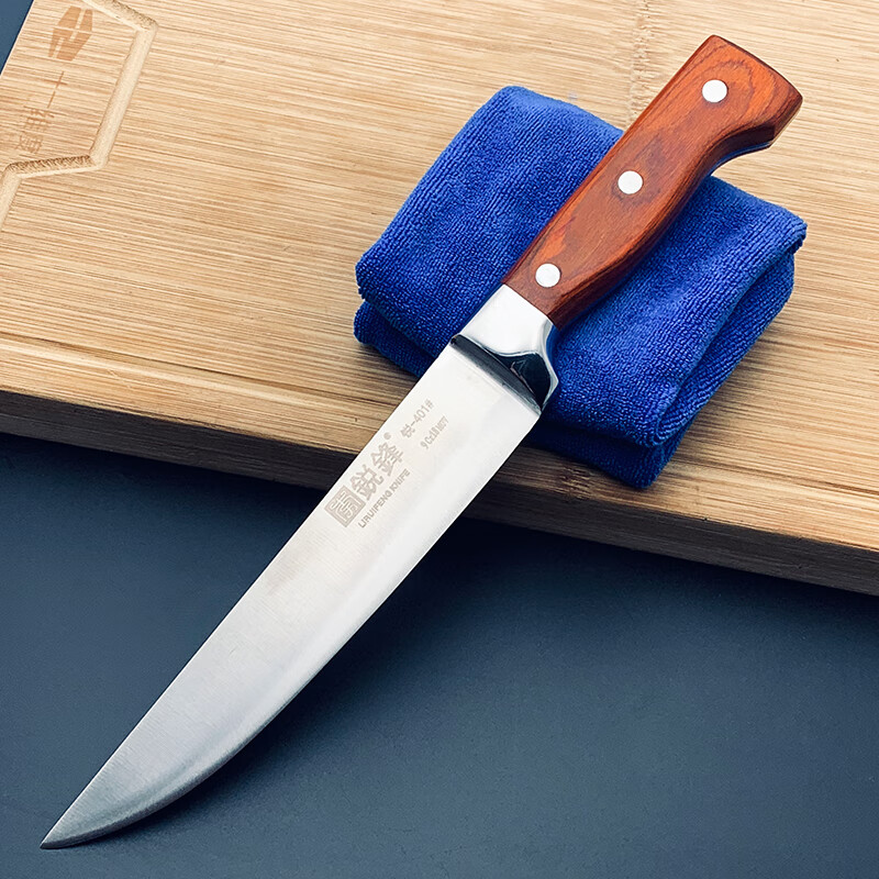 超锋利屠宰分割刀剔骨扒皮刀401长款割肉刀屠夫专用刀 红色 60以下 x