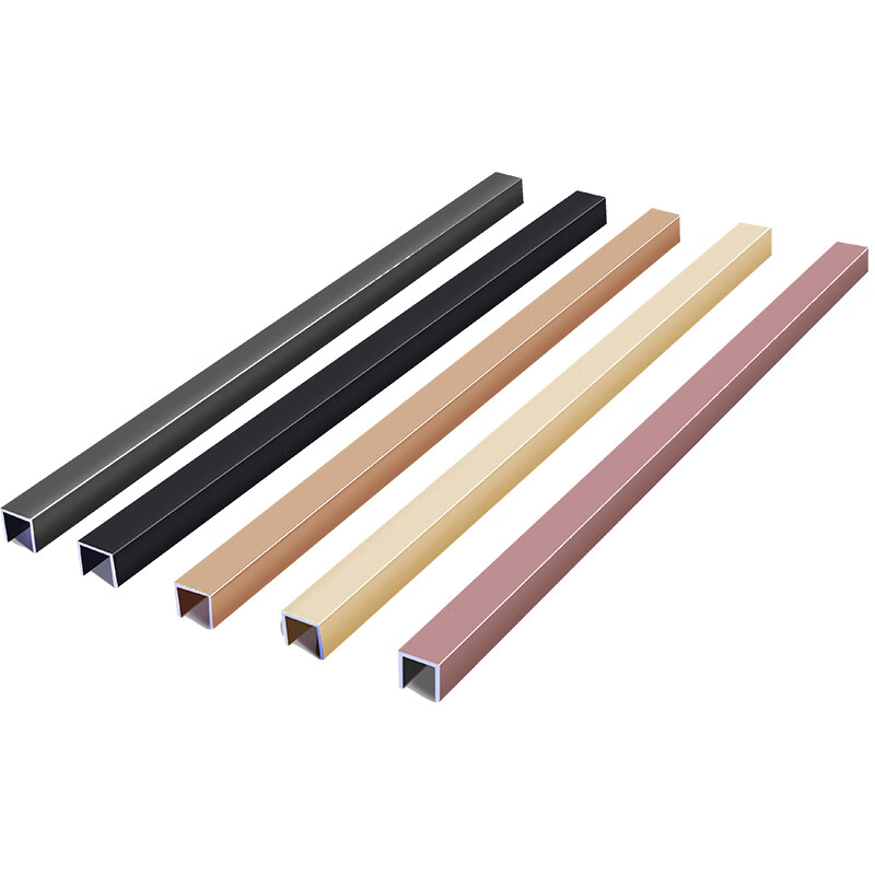 定制适用黑钛金不锈钢金属装饰线条铝合金u型槽包边吊顶背景墙t压条收