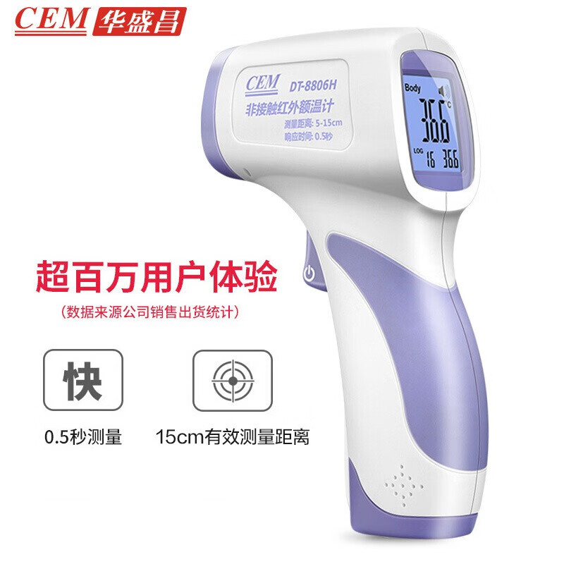 华盛昌(CEM)DT-8806H人体测温仪红外线电子体温计价格走势与评测