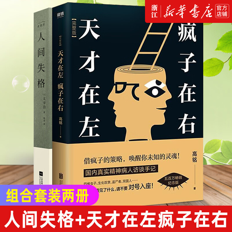 天才在左疯子在右(完整版) 人间失格 套装2册 套装2册