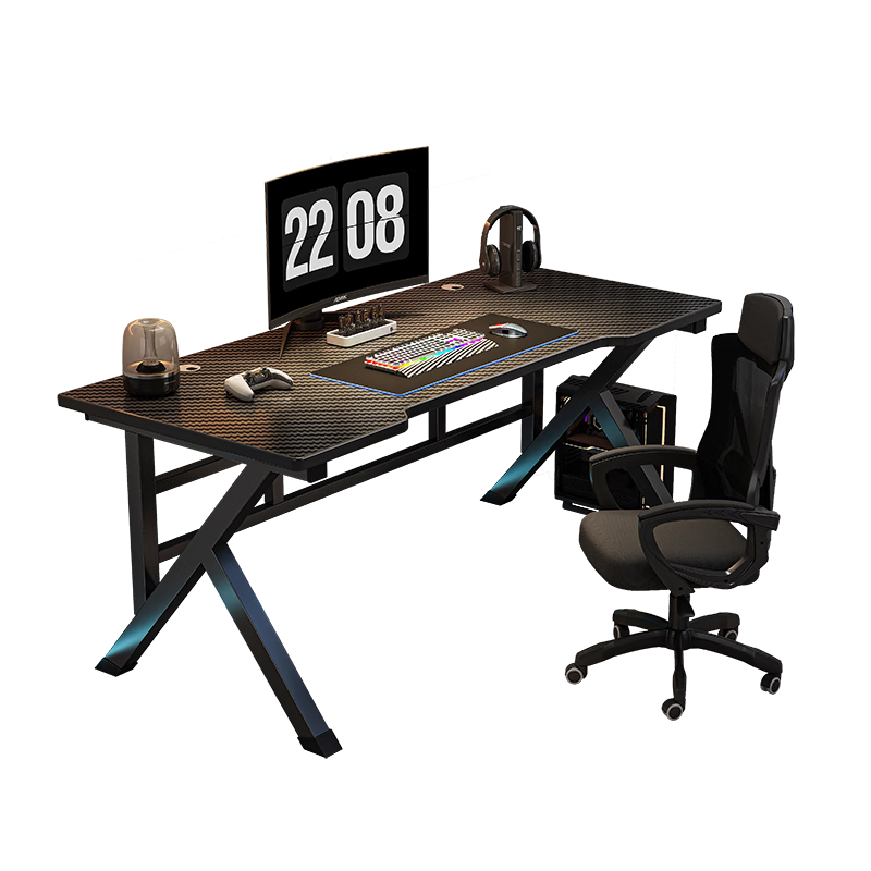 姗姗木艺 电脑桌家用电竞游戏桌台式办公学习书桌现代简易卧室桌子
