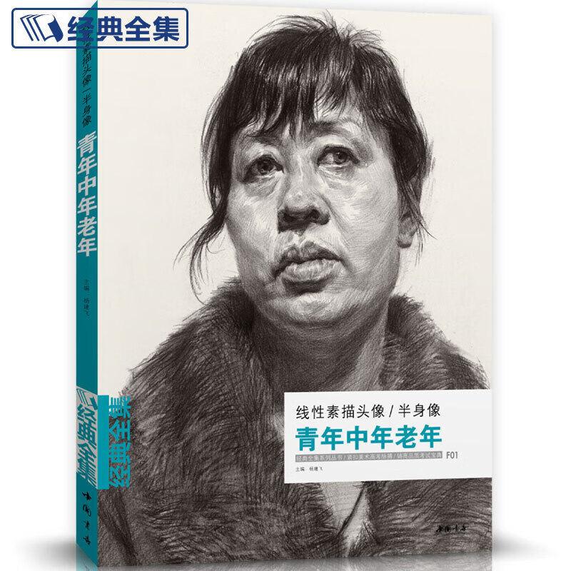 系列丛书:线性素描头像半身像(青年中年老年)