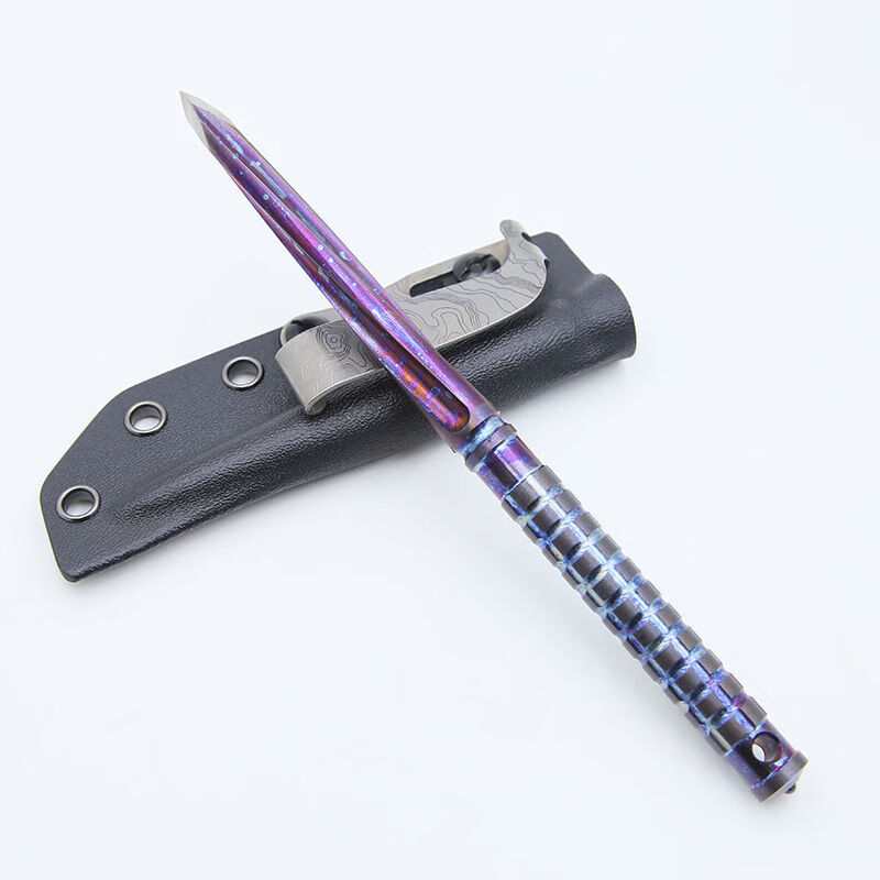 56式三菱刺 划厚玻璃瓷砖帐篷钉三楞刺tc21钛合金救急破窗铲刀55hrc