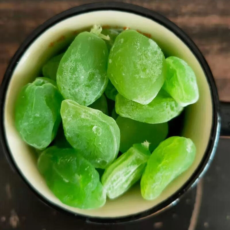 梅绿瓜子无核蜜饯黄金梅蓝珍零食休闲翡翠办公室果干 一斤绿色瓜子梅