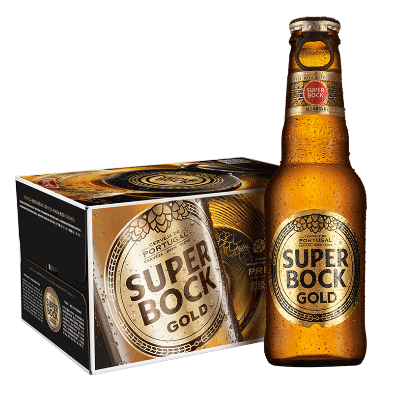 超级波克（SuperBock）GOLD金啤 进口啤酒 200ml*24瓶 整箱装 葡萄牙原装 149元