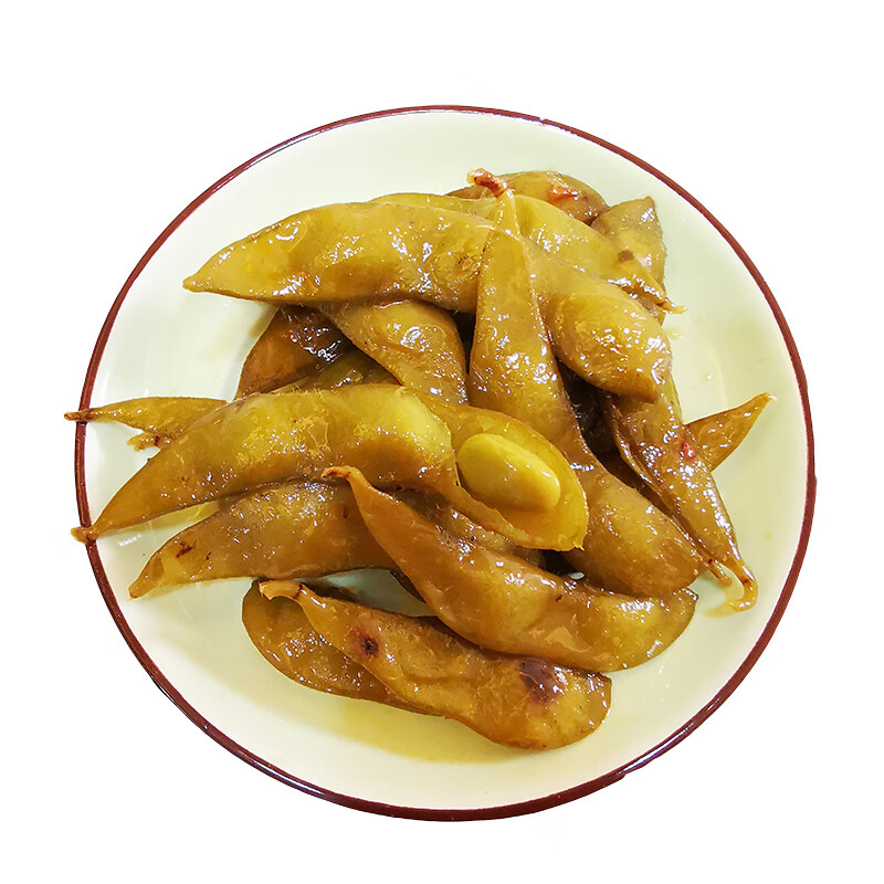 鲜有志酱卤藕片香辣脆藕500g香辣味毛豆湖南常德特产零食麻辣熟食 (藕