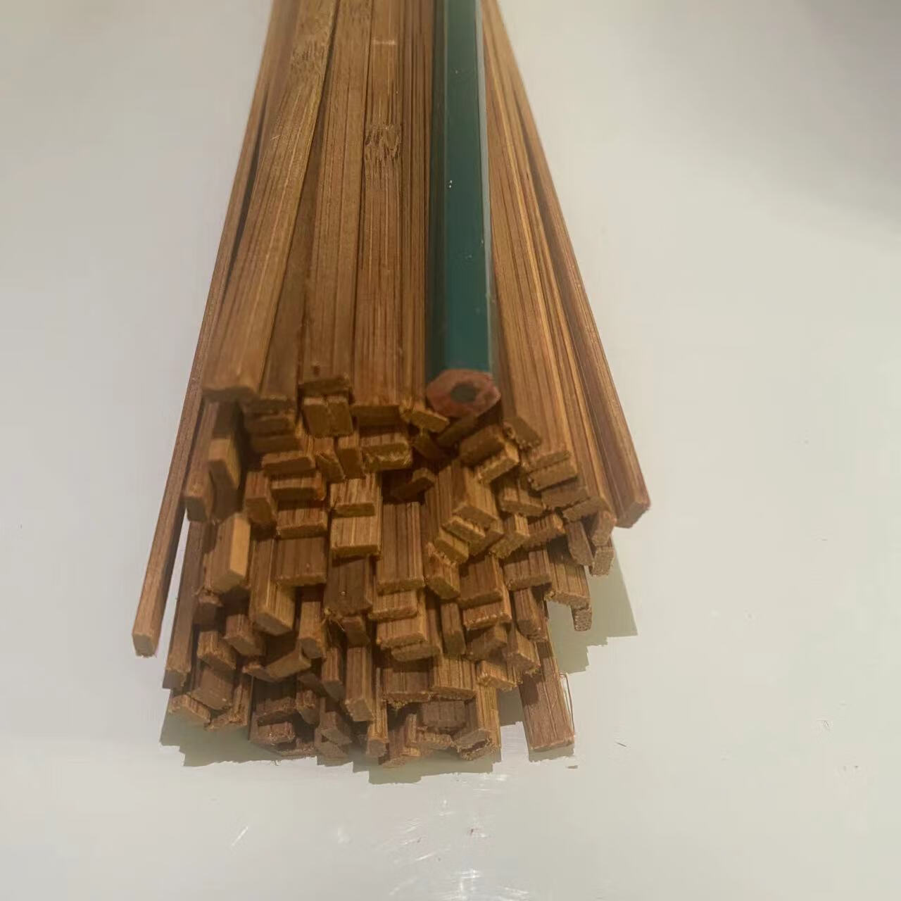 好沐音(haomuyin)扁竹片diy手工模型制作材料立体构成建筑碳色竹片