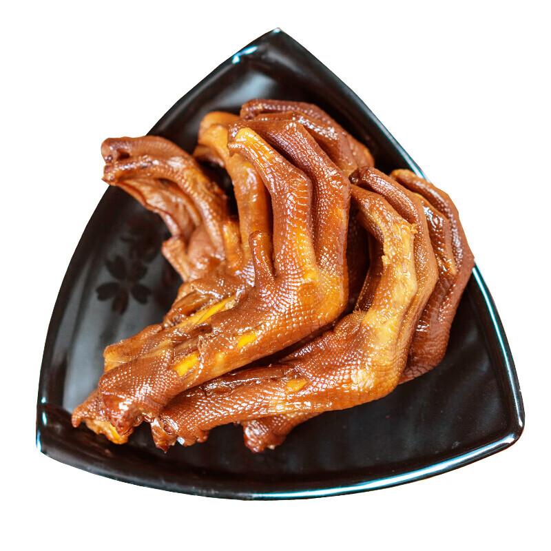 鹅掌特产特色熟食卤味烤鹅爪一斤装零食真空卤香风味 熏烤