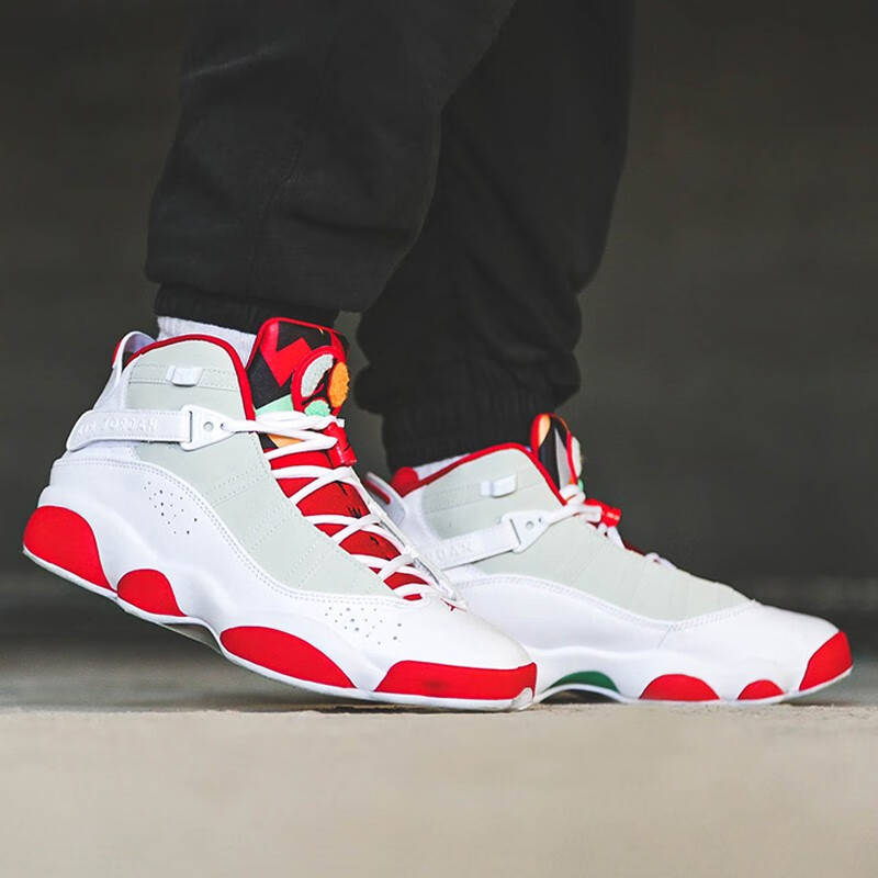 jordan 6 aj6黑红六冠王男子中帮篮球鞋3 dd5077-105白红兔八哥 40