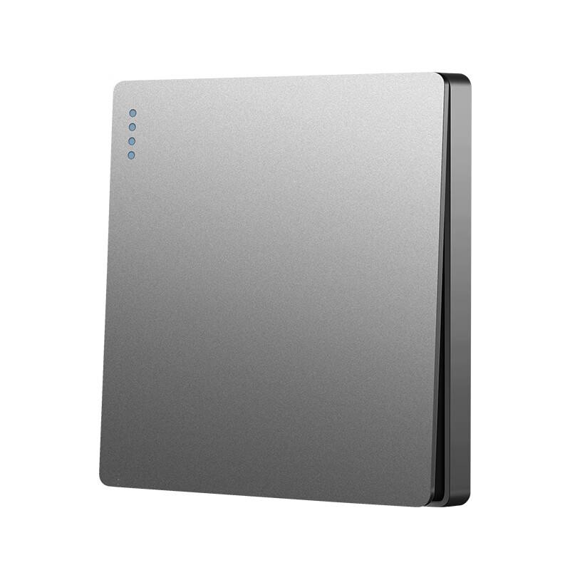 邓禄普国际电工开关插座面板套餐10a五孔插座86型墙面暗装电源5孔USB网络三孔16A空调北欧灰色 正五孔插座