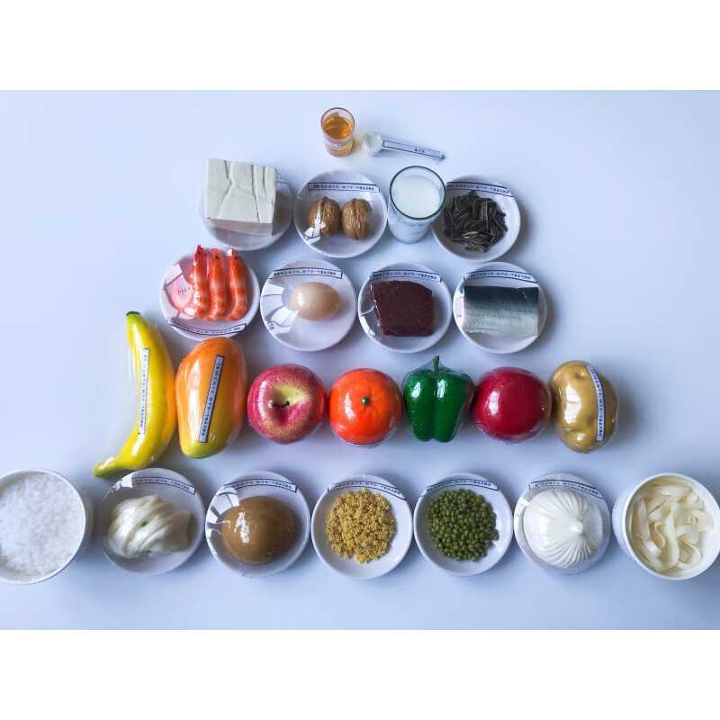 2021新品2019中国居民膳食宝塔营养食物交换份模型平衡金字塔教学展示