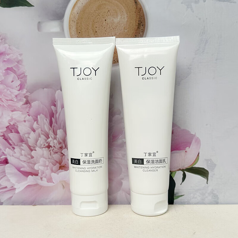 丁家宜(TJOY)美白保湿泡沫洁面乳女深层洁面补水淡斑去黄滋润护肤洗面奶 丁家宜美白保湿洁面乳100g一支