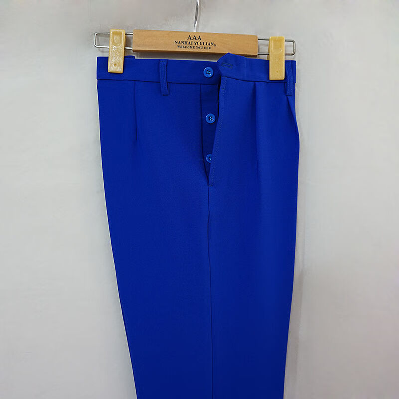 boku rooster中年妈妈夏天穿的凉快的中老年女裤老式旁开口侧纽扣女式