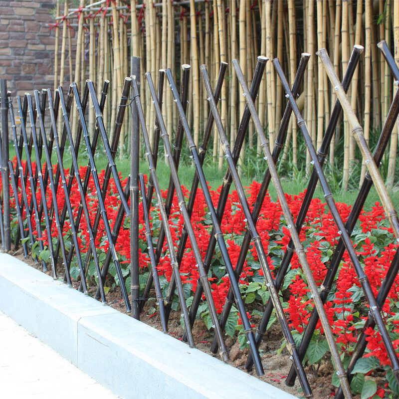 以琛竹篱笆小栅栏围栏室外围墙护栏竹子花支架花园竹竿庭院子伸缩