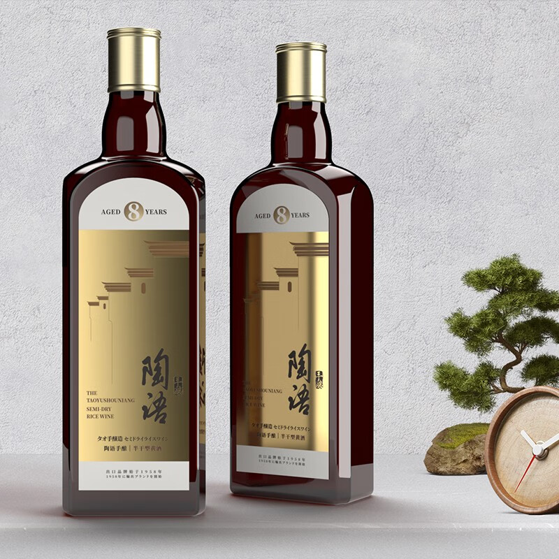 塔牌 绍兴黄酒 陶语手酿八年陈花雕酒 单一年份 陶坛库藏 500mL 6瓶 整箱装