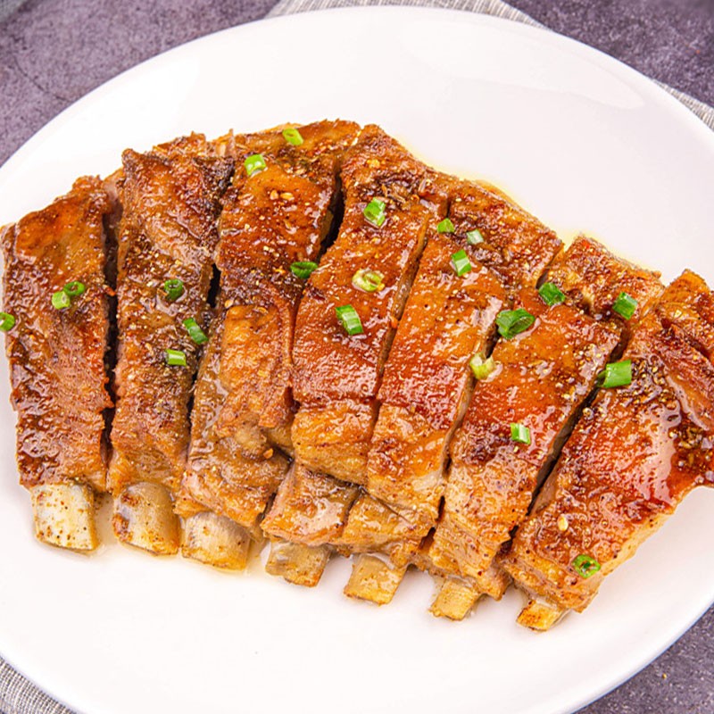 手抓羊排熟食即食1000g半成品菜熟羊排烧烤火锅手撕羊排滩羊排整排