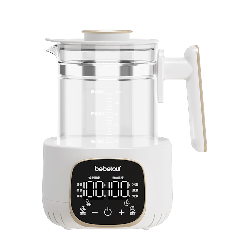 BEBETOUR恒温水壶调奶器1.2L智能温控冲奶器烧水壶