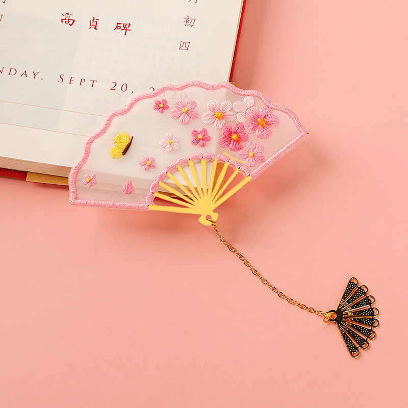 绣魁新款印花刺绣diy自制古典书签中国风精美礼物古风创意绣品手工绣