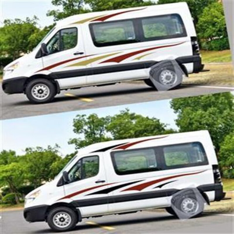 江淮星锐商务车彩条车贴房车拉花车身贴纸汽车改装个性装饰贴纸 普通