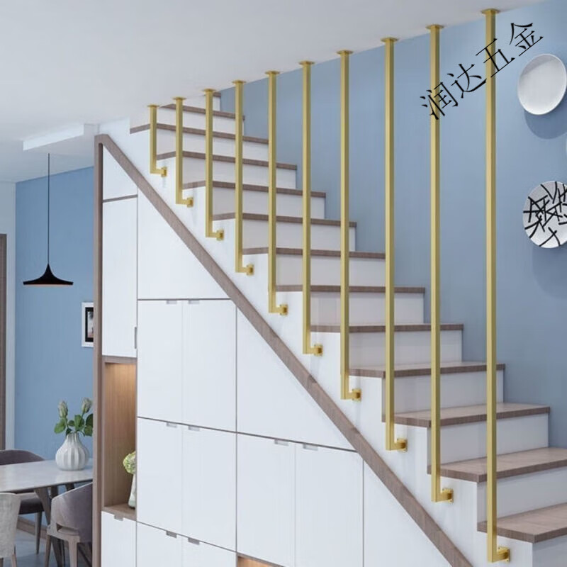仁聚益楼梯扶手简约现代楼梯扶手室内创意阁楼别墅围栏防护栏杆北欧