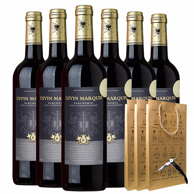 萨德侯爵(marquis de sade) 法国进口红酒 干红葡萄酒 帕澈曼整箱 酒
