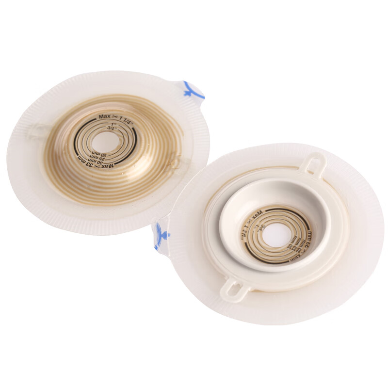 康乐保造口底盘特舒14249二件式凸面造口袋底盘 两件式造瘘袋底座60mm 14249凸面造口底盘（5个/盒）