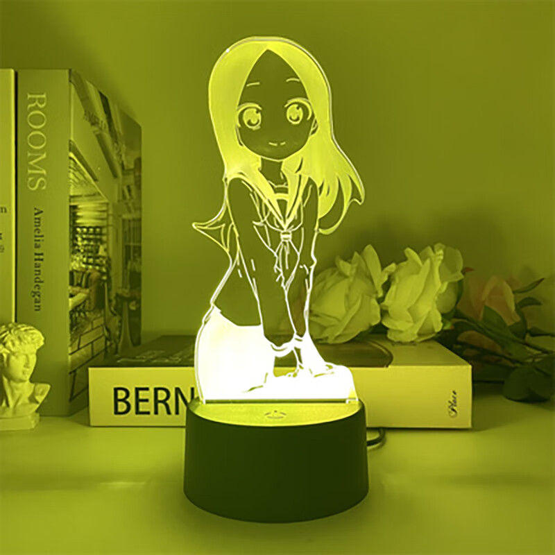 凭霄高木同学手办 擅长捉弄的高木同学台灯周边西片情侣生日桌面摆件