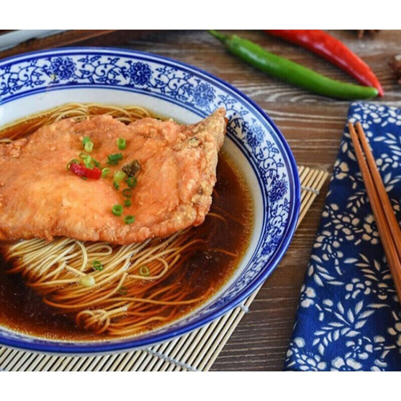 虎钢馋苏州特产苏氏面条红汤面爆鱼焖肉面浇头奥灶面方便速食煮面