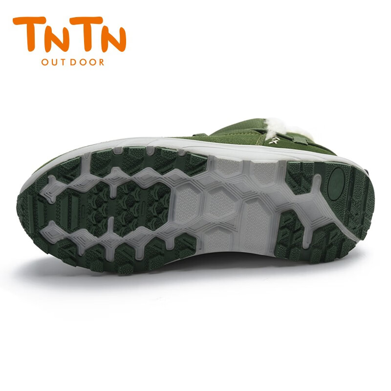 TNTN户外马丁冬季保暖防寒防水哈尔滨东北羊毛加厚绒女士雪地靴棉鞋子 邮差绿 36 偏小请买大1码