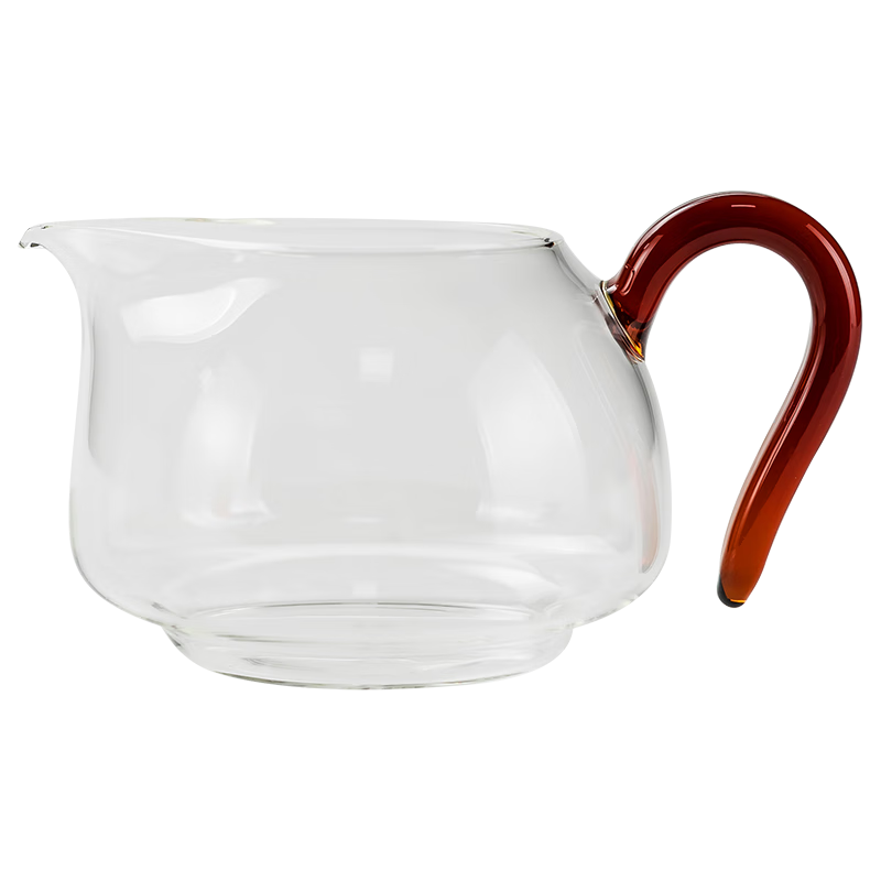 禾器·炫彩淡然茶海琥珀色大号公道杯 茶具配件高硼硅耐高温玻璃分茶器 晶彩淡然茶海(琥珀色)