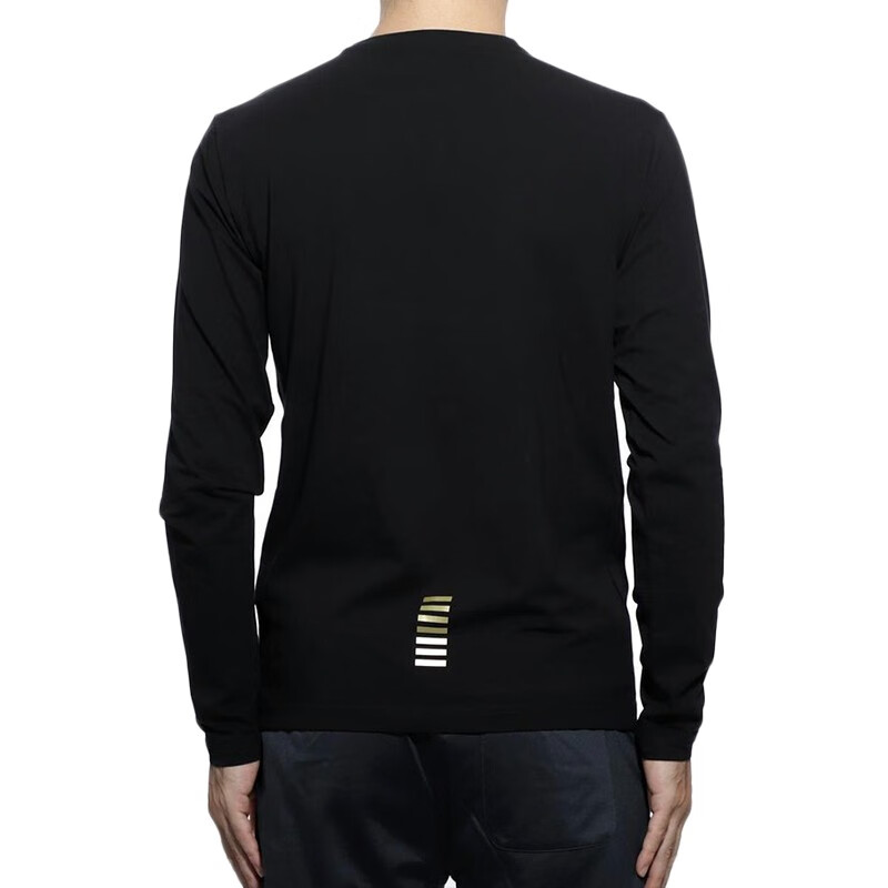 emporio armani 阿玛尼 奢侈品 男士棉质徽标印花长袖t恤衫 8npt55