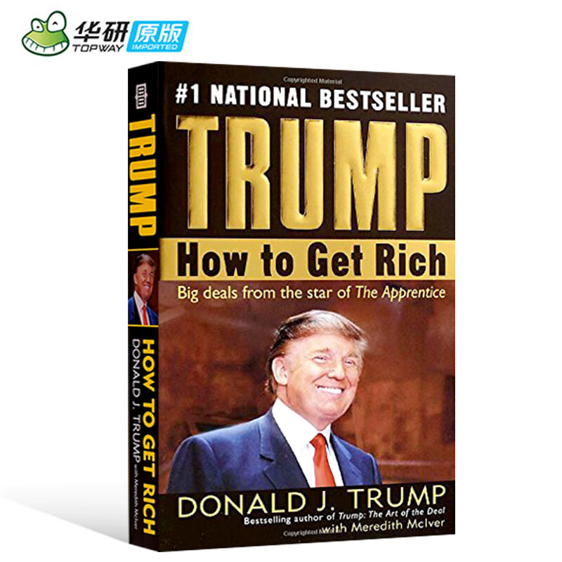 【瑕疵书】如何致富 英文原版 Trump How to Get Rich 川普 特朗普自传